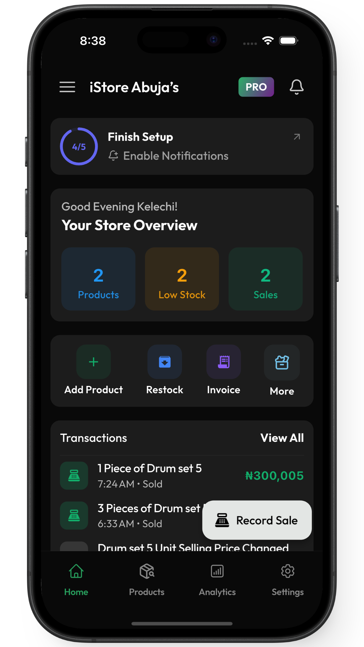Zuru Dashboard
